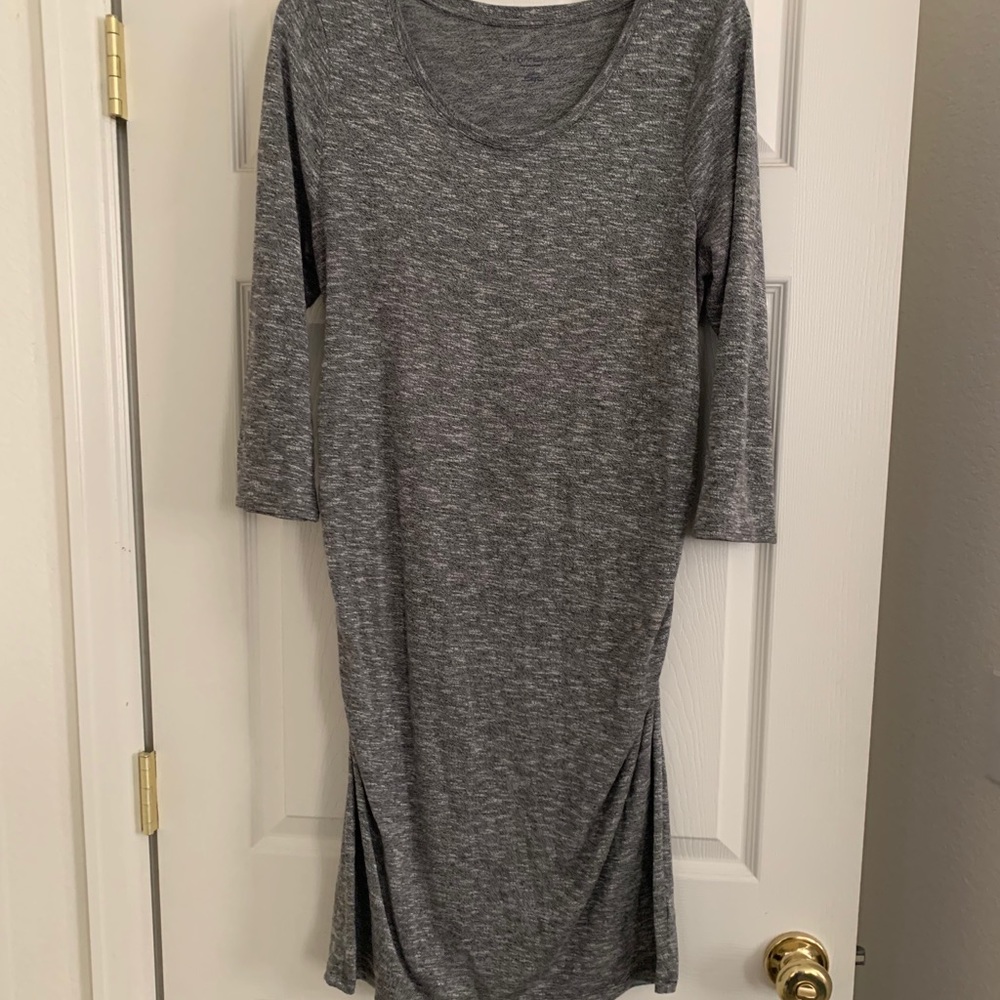 Grey Maternity Knit dress